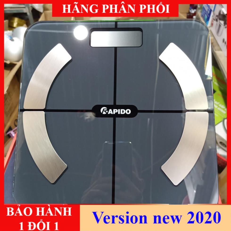 Cân điện tử bảo phát,cân sức khỏe phân tích chỉ số,can dien tử - Có Bluetooth Phiên Bản 2021 - Cân phân tích chỉ số kết nối Bluetooth Rapido
